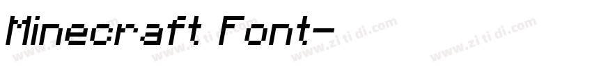 Minecraft Font字体转换